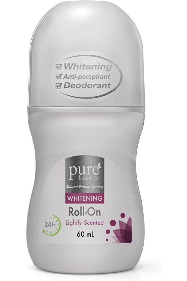 Pure Beauty Whitening Antiperspirant Deodorant Roll-On (Lightly Scented) - 60 ml