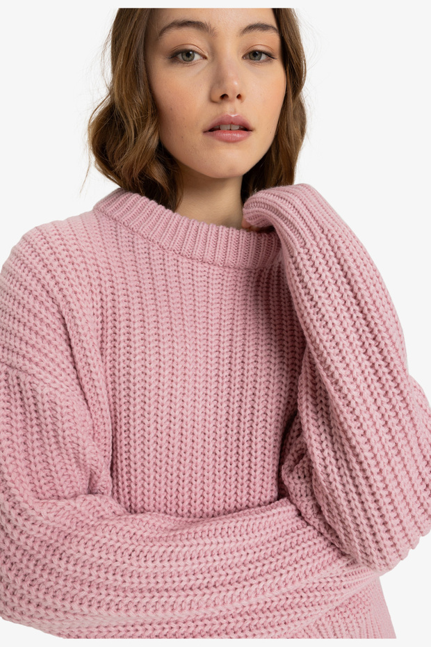 Damen-/Mädchenpullover BLEACHED MAUVE - 5