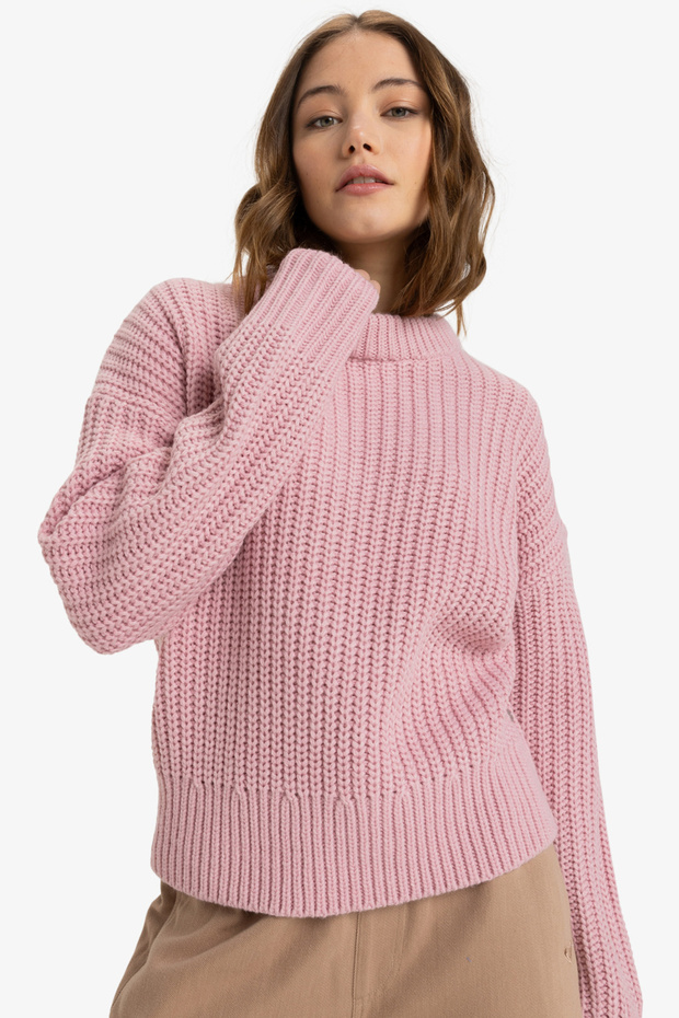 Damen-/Mädchenpullover BLEACHED MAUVE - 3