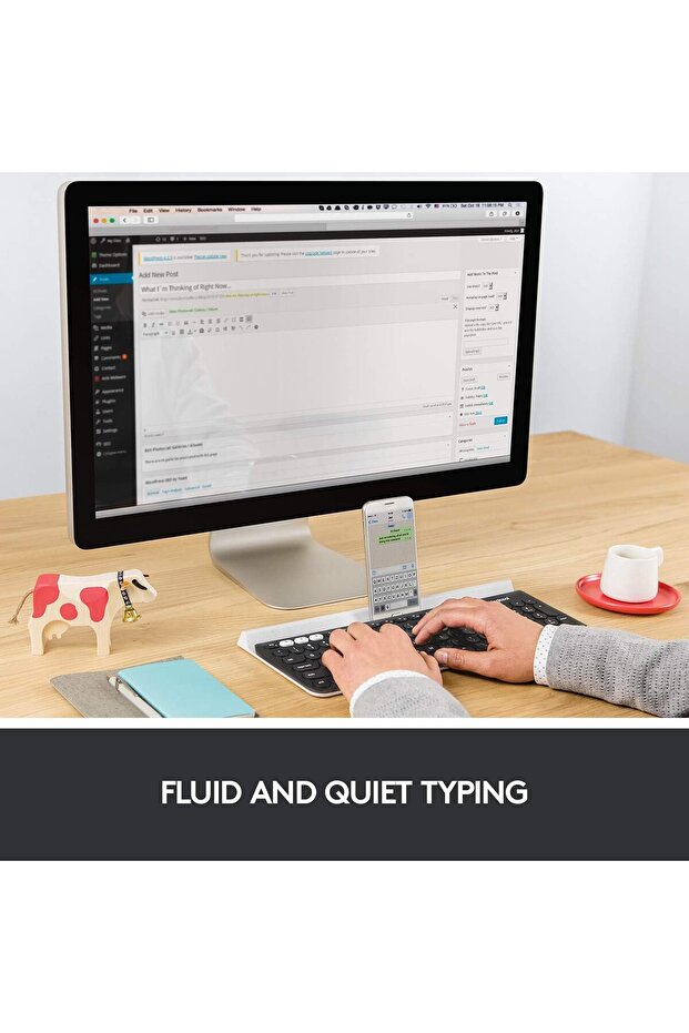 لوحة مفاتيح لاسلكية متعددة الأجهزة K780 للكمبيوتر والهاتف والكمبيوتر اللوحي – FLOW Cross-Computer Co - 5