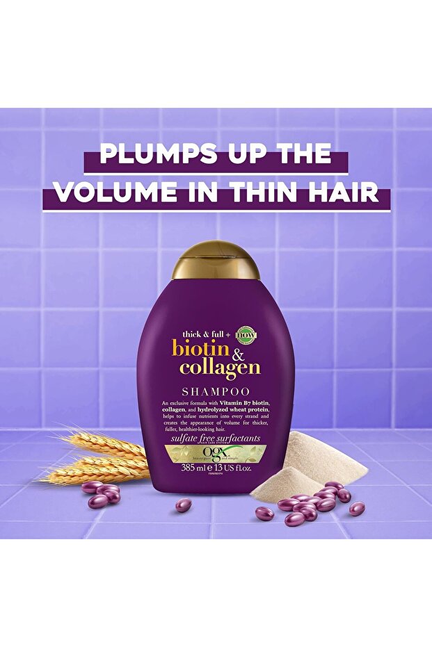 385 مل شامبو البيوتين والكولاجين الممتلئ بدون كبريتات - 10