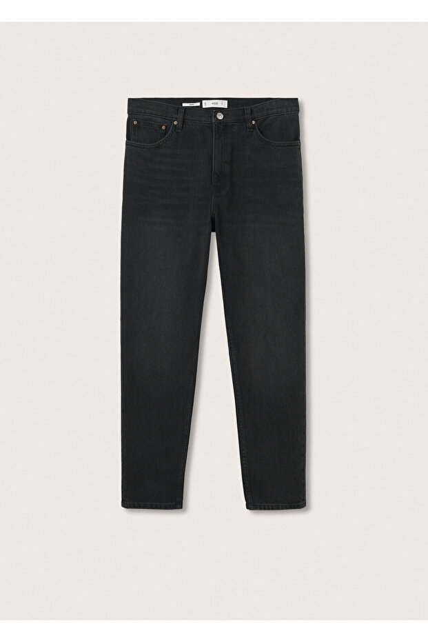 Kadın Siyah denim Pantolon - 1