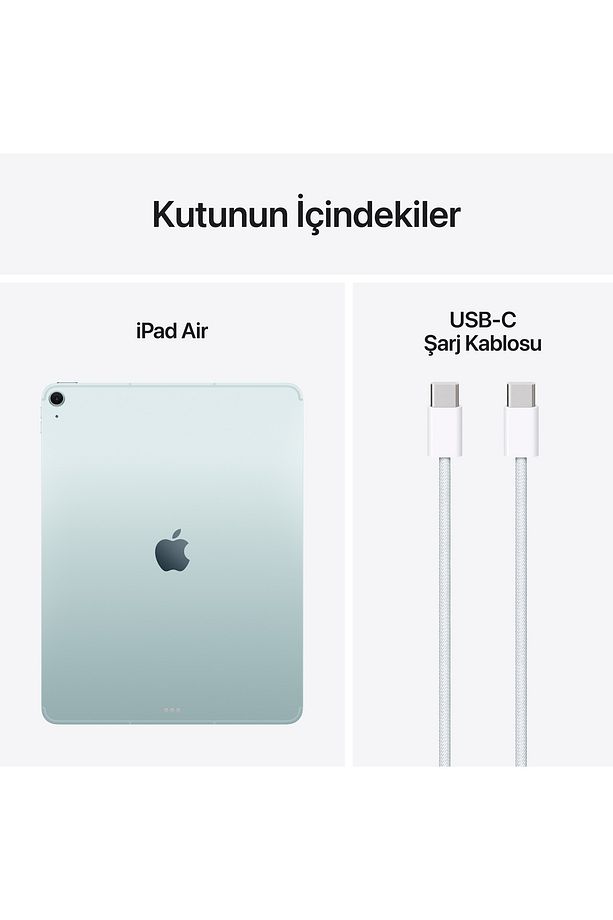 13" iPad Air Wi-Fi + Cellular 128GB - Mavi - 10