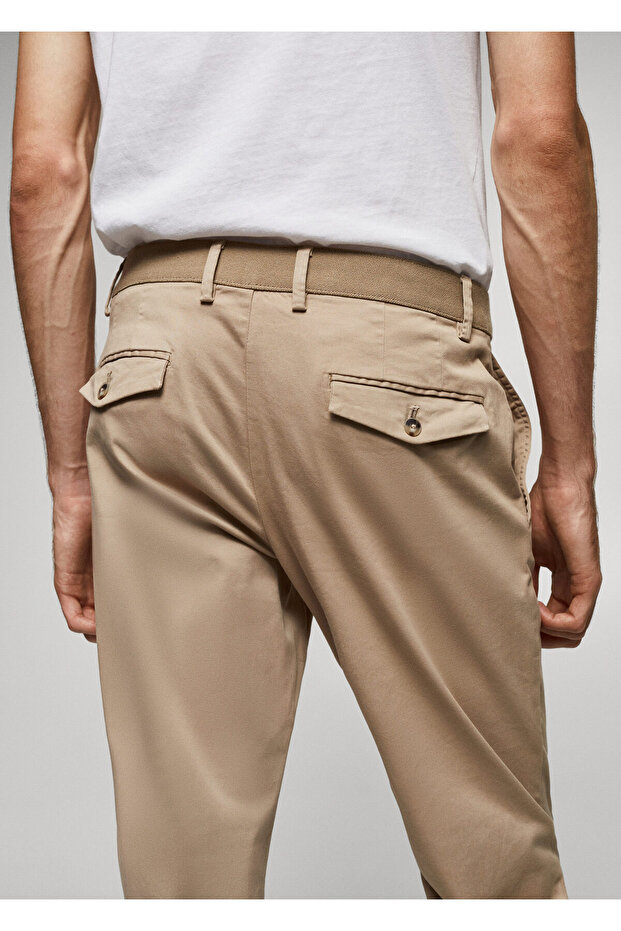 Erkek Bej Pantolon 57100686 - 5