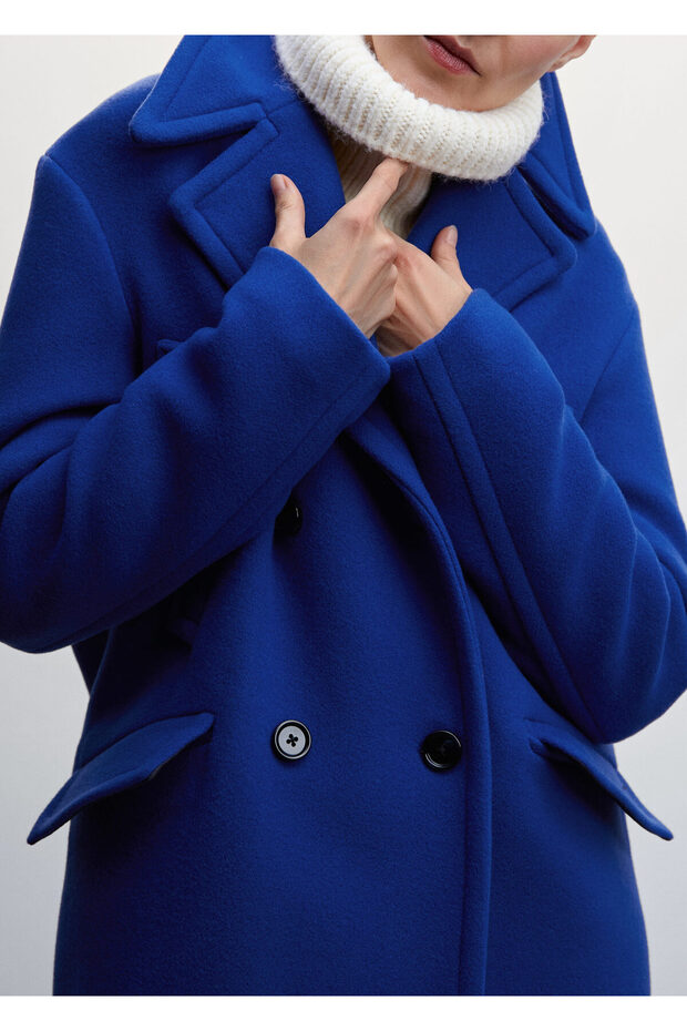 Blauer Damenmantel 37936719 - 5