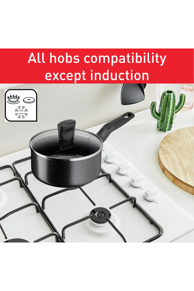 Dark Stone | 7 pc set | Non-stick Cookware | Safe coating | B491 - 4