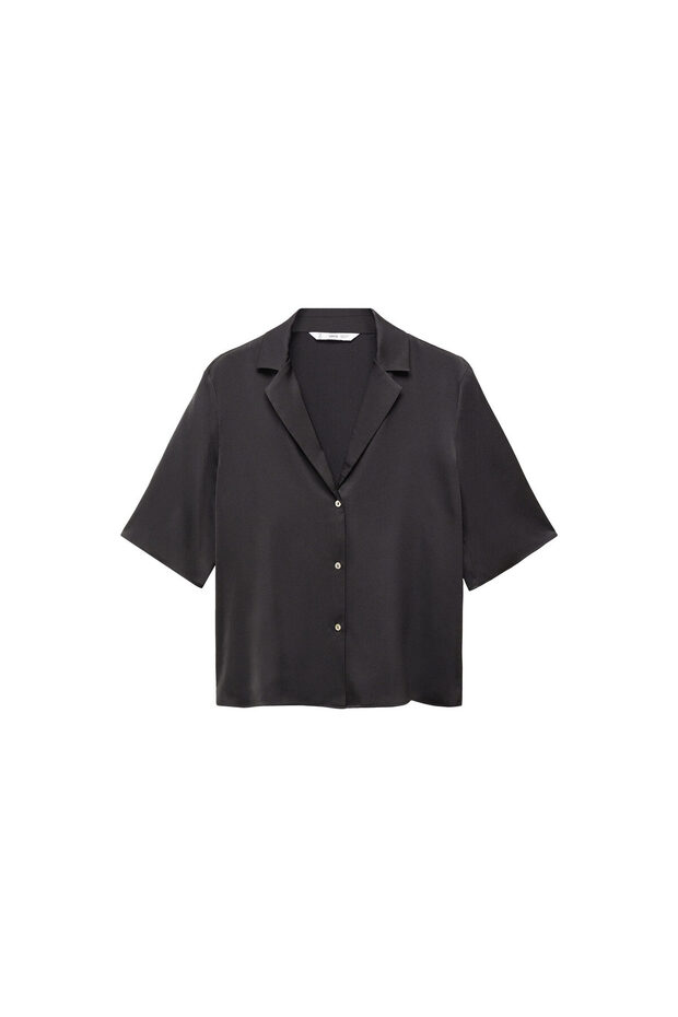 Siyah Kadın Gömlek 67007129 - 8