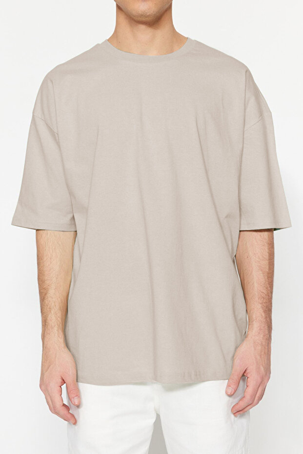 Taş Oversize/Geniş Kesim %100 T-Shirt TMNSS22TS0318 - 4