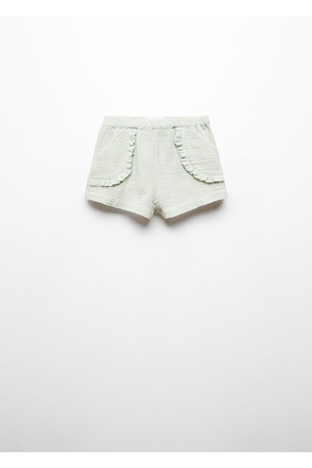 Kız Bebek Pastel Yeşil Şort & Bermuda 67075998 - 1