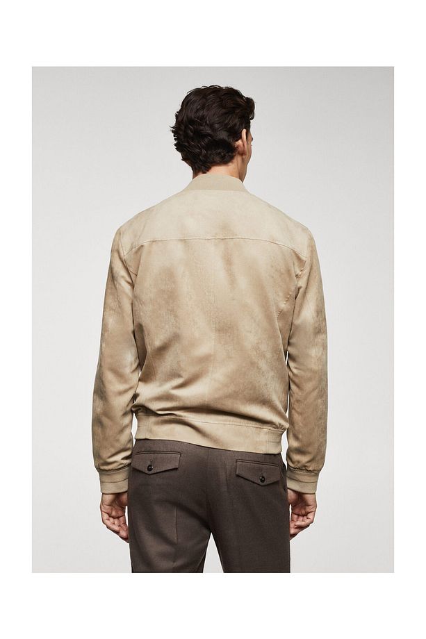 Suede-effect bomber jacket - 6