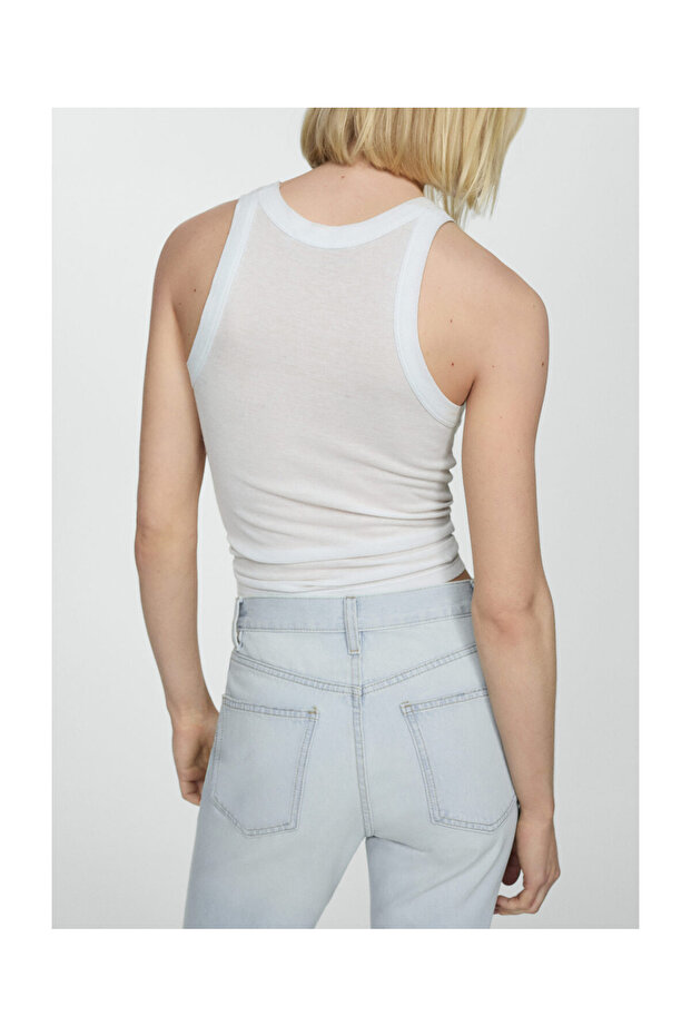 Mid-rise straight jeans - 4