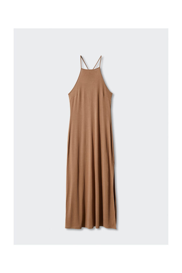 Halter-neck modal dress - 1