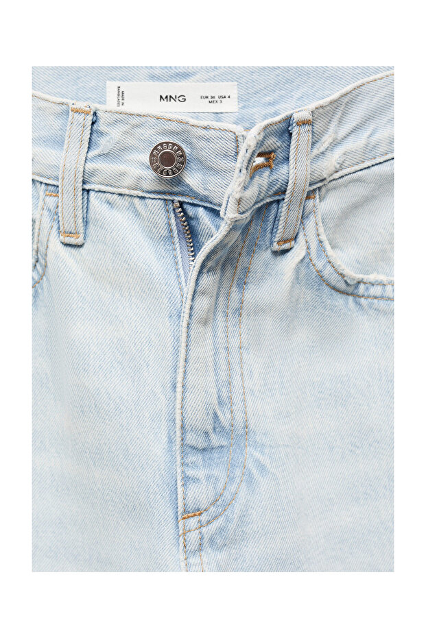 Mid-rise straight jeans - 6