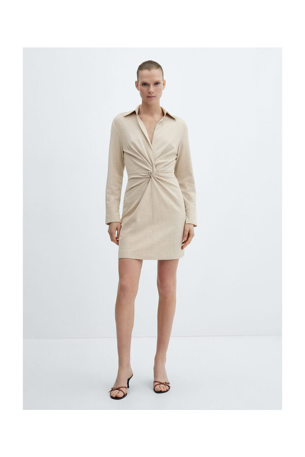 Kleid mit Knotendetail - 7