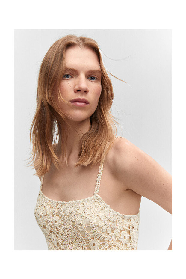 Crochet short dress - 4