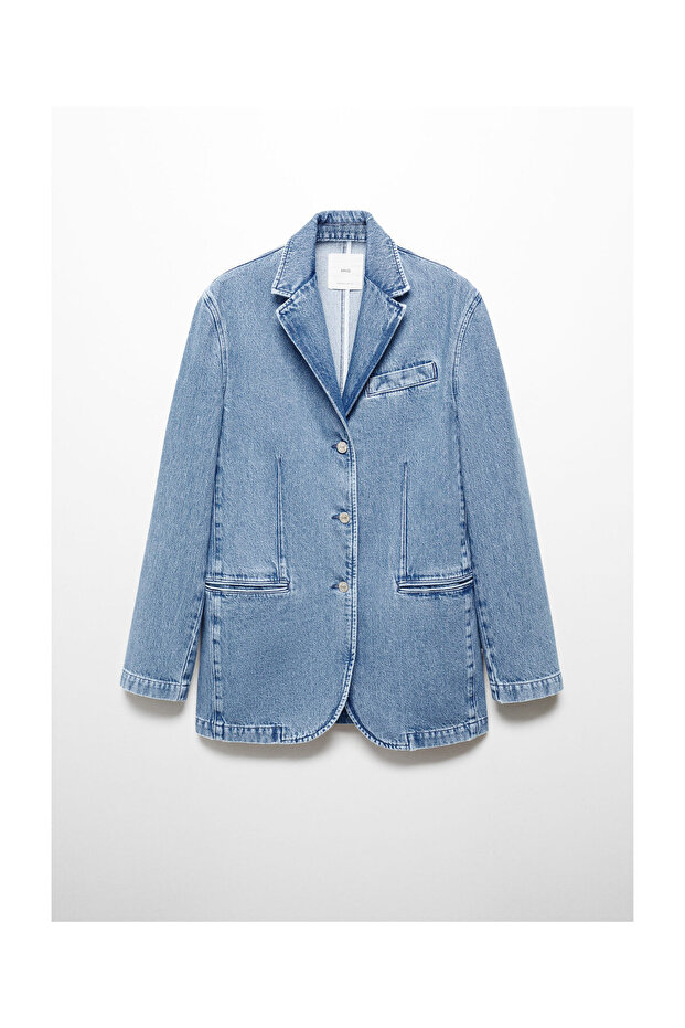 Denim jacket with buttons - 1