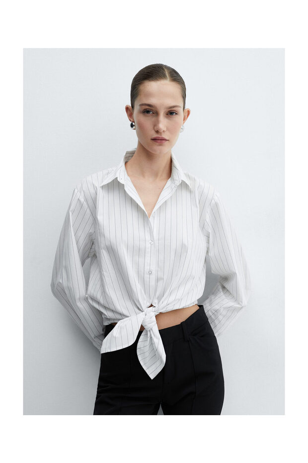 Knotenhemd ohne Knöpfe - 8