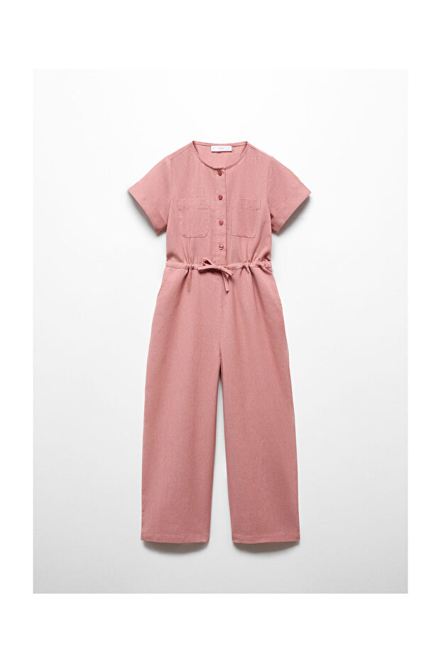 Bow linen jumpsuit - 1