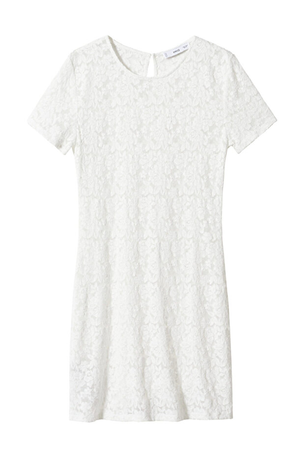 Guipure short dress - 2