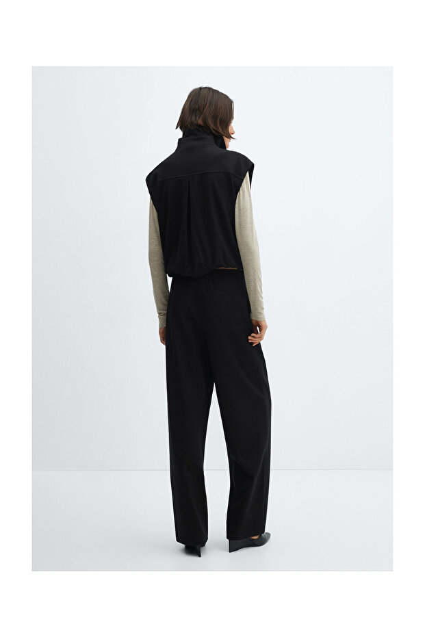 Straight trousers with elastic waist - 6