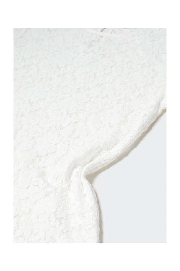 Guipure short dress - 5