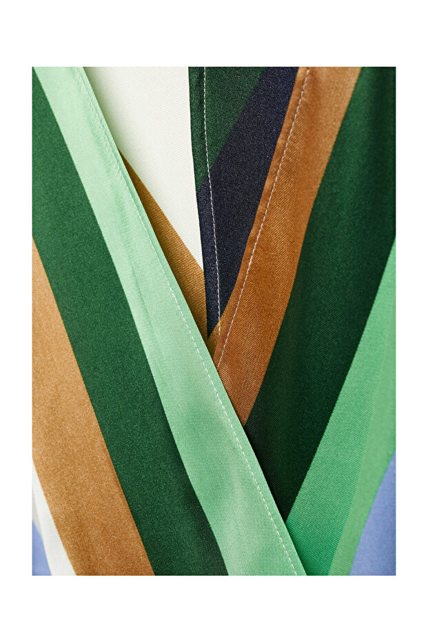 Striped satin dress - 5