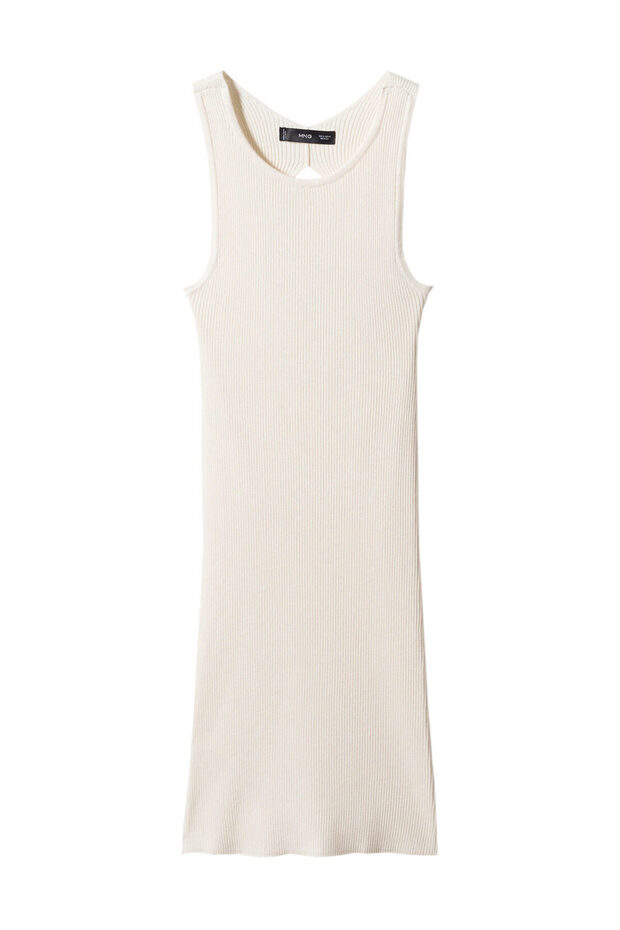 Knitted dress with open back - 4
