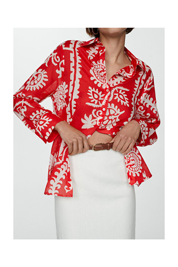 Printed oversize shirt - 5