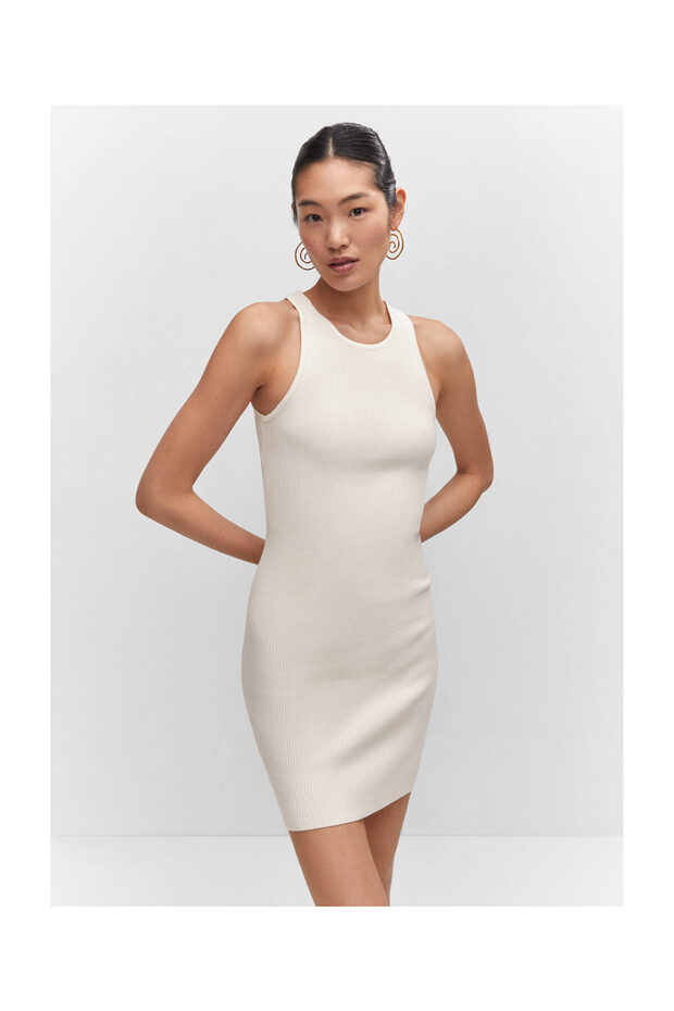 Knitted dress with open back - 3