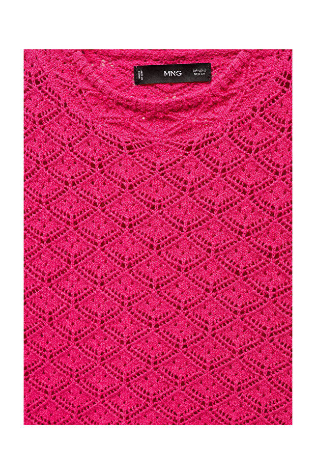 Openwork short-sleeved sweater - 4