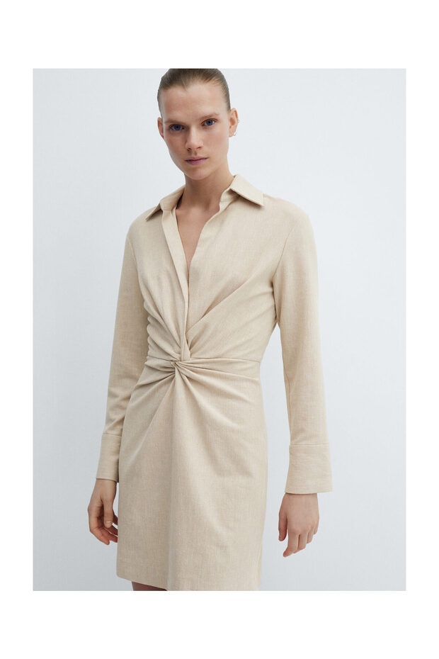 Kleid mit Knotendetail - 8