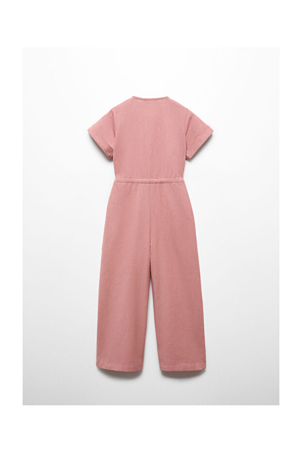 Bow linen jumpsuit - 6