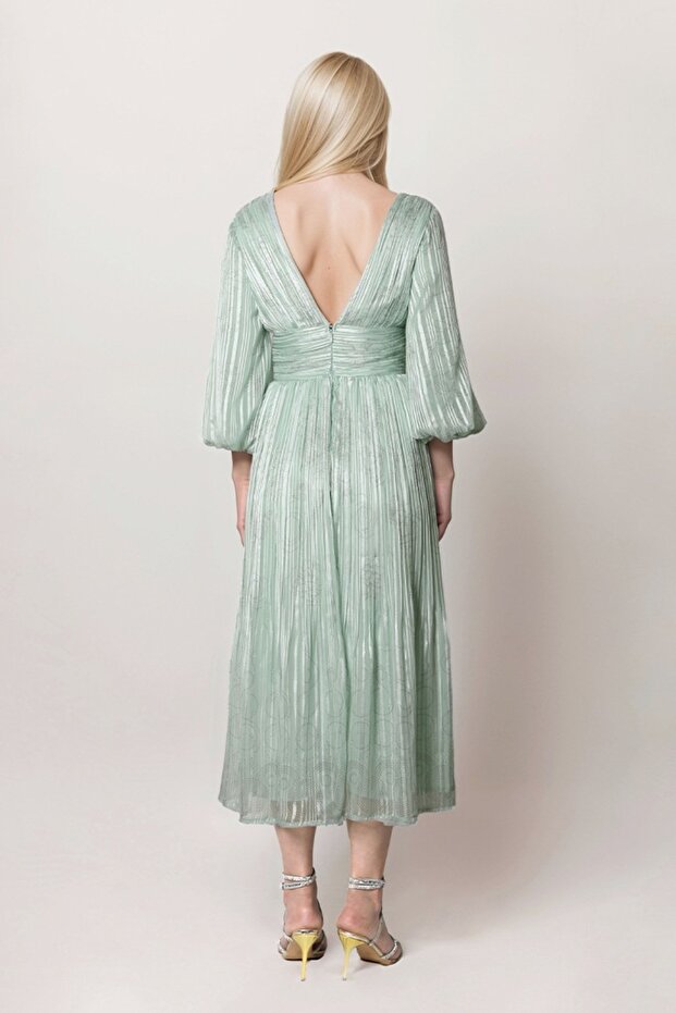 قفطان مطبوع أنيق ومطوي - 5