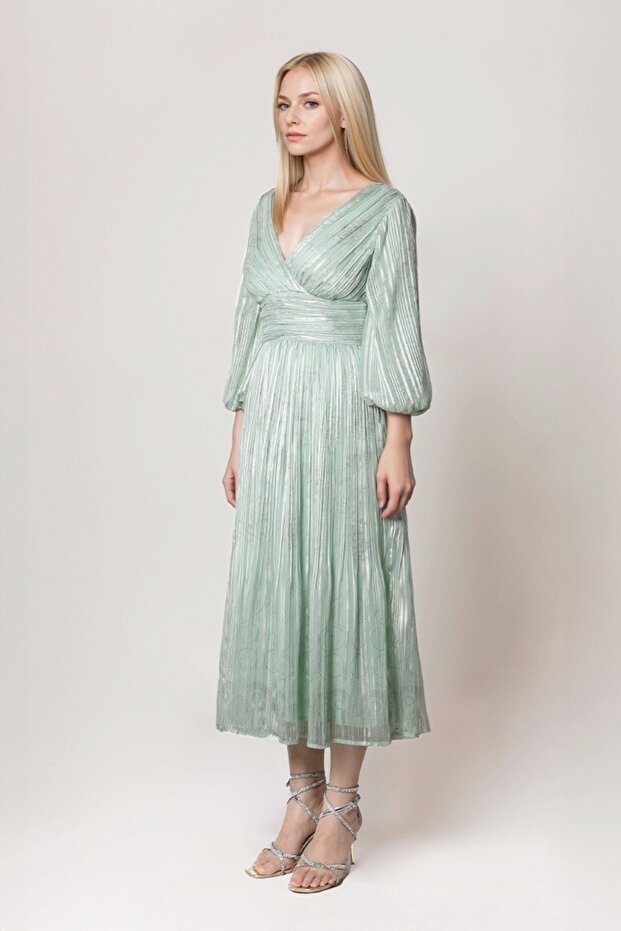 قفطان مطبوع أنيق ومطوي - 3