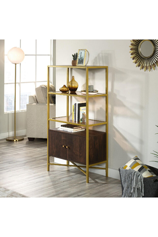 Harper Heights Open Shelving Rectangular Bookcase with Doors - 2