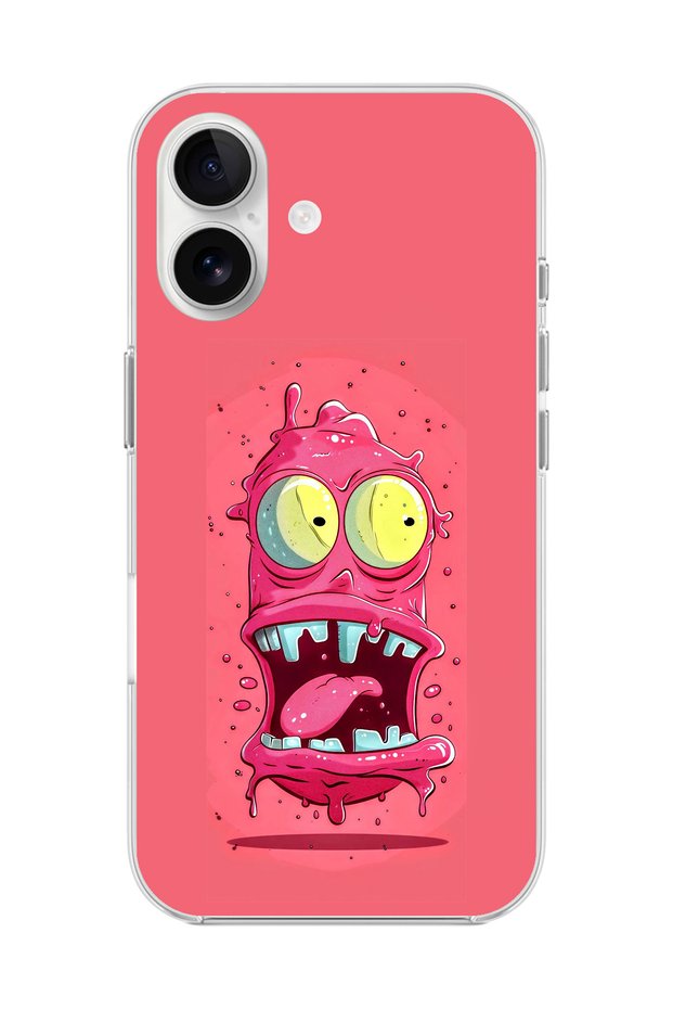 حافظة شفافة متوافقة مع هاتف iPhone 16 Plus بتصميم فيروس 1