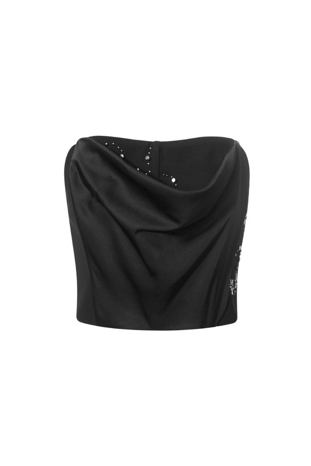 بلوزة مزينة بدون أكمام - 5