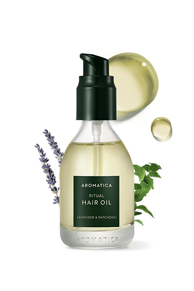 Ritual Lavender & Patchouli Hair Oil 50ml - Silicone-Free for Dry Curly Hair