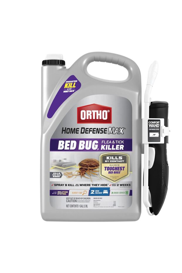 Home Defense Max Bed Bug, Flea & Tick Killer with Comfort Wand, 1 gal.