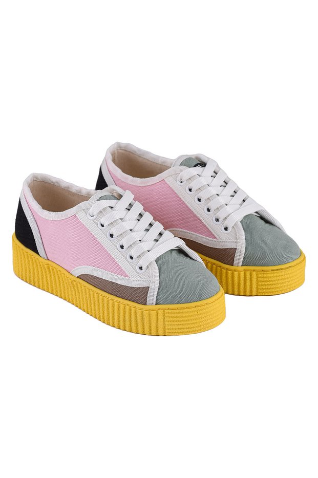 Colorful Linen Women's Casual Sneaker