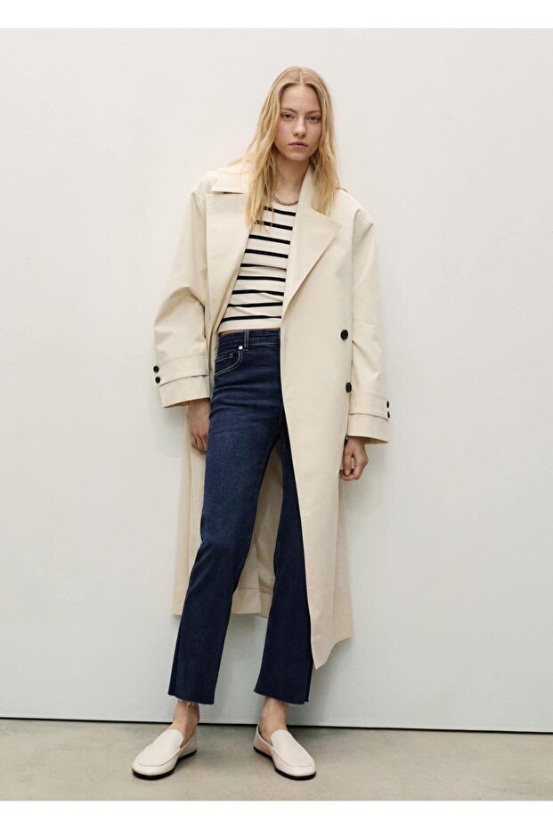 İspanyol paçalı kısa jean pantolon - 2