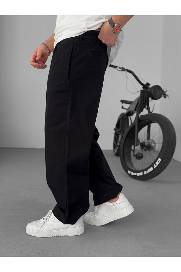Siyah Basic Boyfriend Pantolon KE-1008/1005/1009 - 4