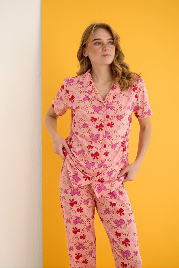 HELEN DÜĞMELİ PİJAMA TAKIMI - 2