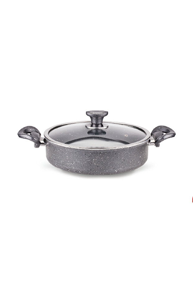 Evinda granit basık tencere 32 cm - 1