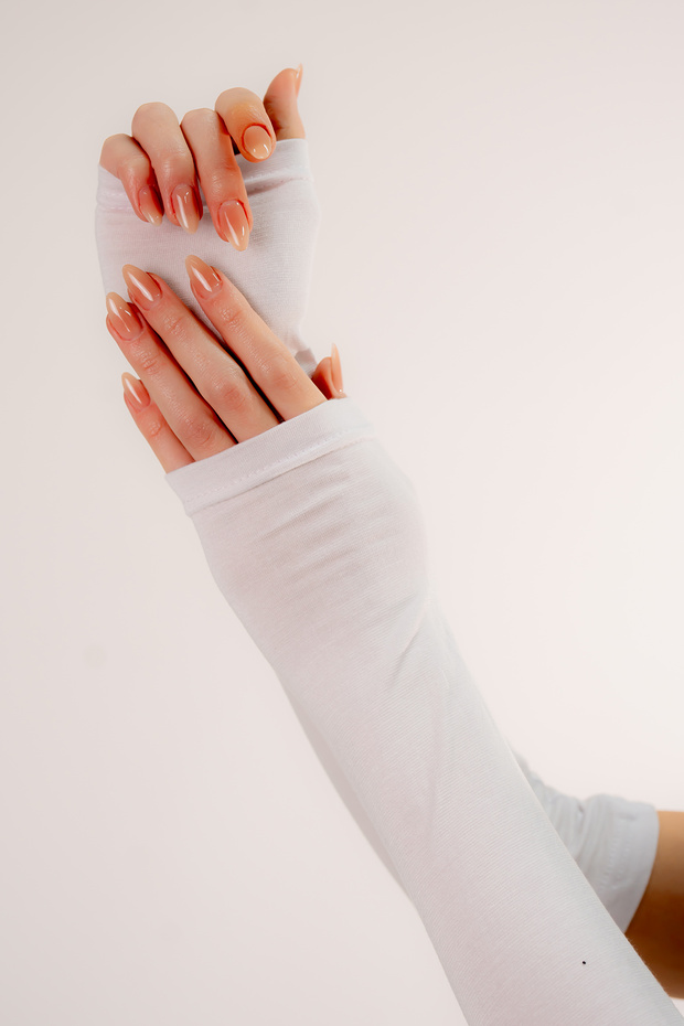 الأكمام الصلاة العملية اللون الأبيض - 1