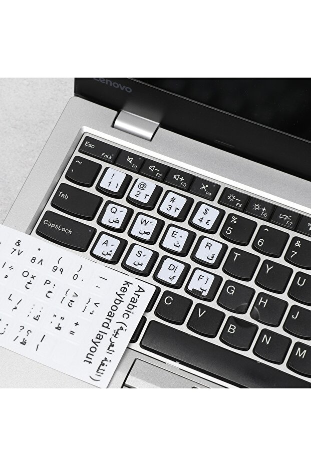 Notebook Klavye Sticker Siyah (Arapça) - 3