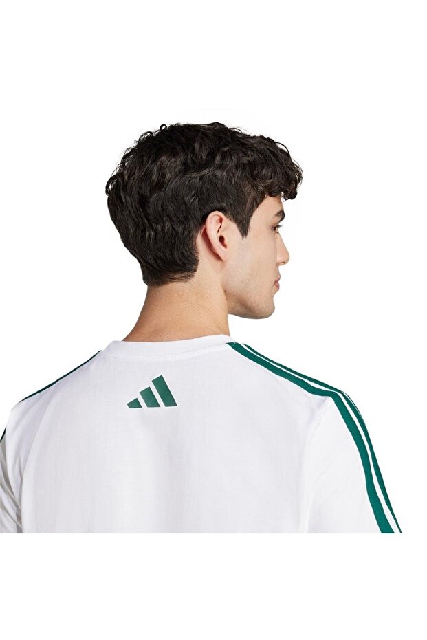 Erkek Beyaz Graphıc Tee (short Sleeve M C Colleg Tee Jj3868 - 5