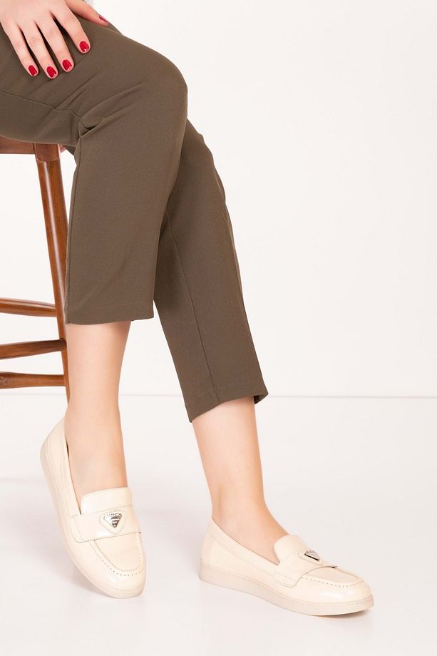 Kadın Hakiki Deri Günlük Şık Loafer Anl.3200 - 5