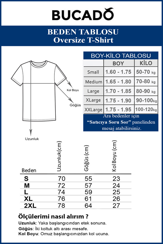 Πακέτο με 3 μπλουζάκια Basic Navy Blue Oversize - 3