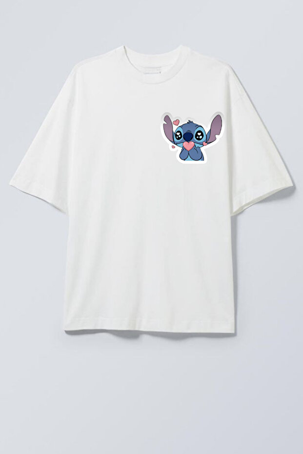 Galactic Buddy Printed Oversized Unisex T-Shirt